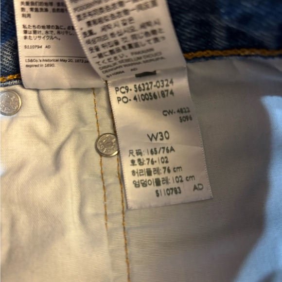 Levi’s Strauss & Co 501 Jean Shorts Size 30 - Picture 6 of 7